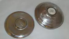 AUDI VOLKSWAGEN VW GERMANY 2 ORIGINAL VTG ALUMINIUM HUB CAPS CAR WHEEL TRIMS