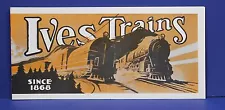 Ives 1929 Train Catalog Lester T Gordon Reprint 1960s Mint