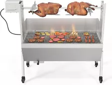 176LB Electric Rotisserie BBQ Grill Kit Stainless Steel Pig Lamb Chicken Roaster