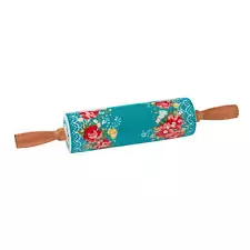 The Pioneer Woman Vintage Floral 17.7-inch Ceramic Rolling Pin with Handles