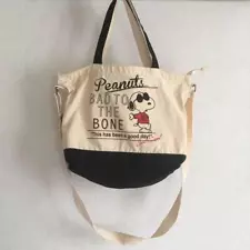 Snoopy Shoulder Bag Tote Canvas 2Way