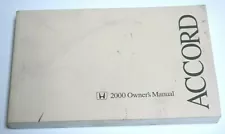 2000 HONDA ACCORD SEDAN OWNERS MANUAL GUIDE BOOK OEM