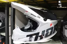 Thor Sector Fader Motocross Off Road Helmet - Black/White MD 01106775