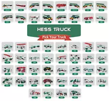 Hess Trucks ~ Fire ~ Tanker ~ Van ~ Ambulance ~ Dragster ~ Helicopter ~ U-PICK