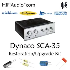 Dynaco SCA-35 restoration rebuild kit repair service fix capacitor