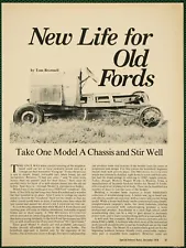 Original Ford Model A Chassis With New Bodies Vintage Pictorial Article 1978