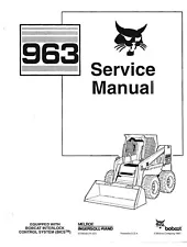 Bobcat 963 Skid Steer Loader Workshop Manual Service Shop Repair 6724545