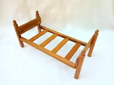 Vintage Wooden Strombecker Bed Frame for 8" doll circa 1950s