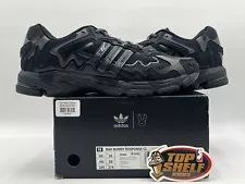 Adidas Bad Bunny Response CL Triple Black 2023 Size 10.5 Used Rare Authentic Low