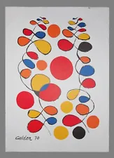 Alexander Calder, Lithograph, untitled, plate signed, 1970