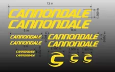 Custom Cannondale Bike Frame Decal Set. Pick Your Color. Trail CAAD Rush Jekyll