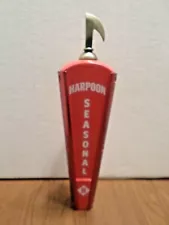 Harpoon Red Steel Whale Hook 10" Draft Beer Tap Handle Shift Knob Mancave Bar