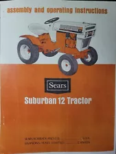 Sears Suburban 12 hp Garden Tractor Owner & Parts (2 Manuals 917.25350 917.25340