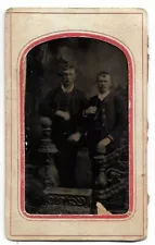 Tintype Photograph Two Men Affection Gay Interest James Cropper Jamestown MO