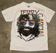 Vintage 1991 Jerry Garcia T-Shirt Grateful Dead Tee VTG Liquid Blue JGB XL