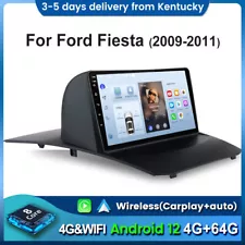 4+64GB 9"Android 12.0 Carplay GPS NAVI For Ford Fiesta Car Stereo Radio WIFI SWC