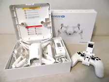 YUNEEC BREEZE FLYING 4K HD CAMERA GPS DRONE W/CONTROLLER 2 BATTERIES IN BOX MINT