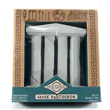 True Genius Greek Parthenon Wooden Brainteaser 3D Puzzle NEW SEALED Wood Columns