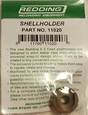 11020 REDDING #20 SHELLHOLDER (348 WINCHESTER +) - BRAND NEW - FREE SHIP