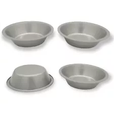 5" Tin Non-Stick Mini Pie Pans 4pc Set for Desserts Fruit Pies Pot Pies Quiches