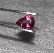 1.61 Ct. ￼Pear Cut Pink Tourmaline 9.22mm X 6.63mm Loose Gemstone