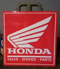 HONDA SALES PARTS SERVICE 12 X 12 SIGN MOTORCYCLE ADVERTISING 50001