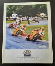 Vintage 1993 Program Mid Ohio Camel Superbike Honda Ducati Polen DuHamel Russell