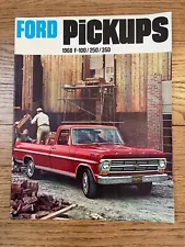 1968 FORD PICKUPS F-100/250/350 CAMPER SPECIAL SALES BROCHURE - ORIGINAL