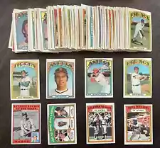 1972 Topps Baseball Cards Lot - 200 Cards