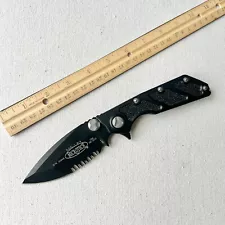 Microtech DOC Flipper Knife Black Aluminum (3.75" Black DLC)