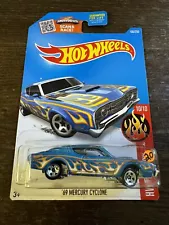 ð¥HOTWHEELS 69 MERCURY CYCLONE ERROR BASE RIVETED BACKWARDSð¥