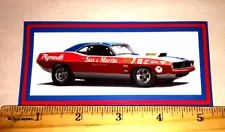 "THE BOSS" SOX & MARTIN 1970 Pro Stock Plymouth Cuda Drag Racing Sticker Decal