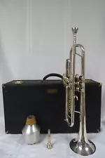 Vintage Getzen Eterna Severinsen Model Trumpet SK25329 Silverplate w/ hardcase