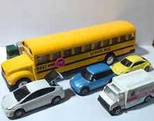 Tomica Beetle School Bus Etc. 6 Items At Once