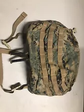 USMC ILBE GEN2 pack Lid. Dust Cover. Tan buckles. MARPAT CAMO. Very Good Cond