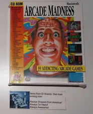 Arcade Madness 39 Addicting Arcade Games for Macintosh Brand New Sealed Lasermac