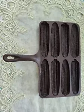 BSR/Birmingham Stove Range Cast Iron Handy Dan # 74 H Cornbread Pan Handle Corn