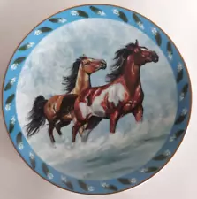 Danbury Mint horse plate Surf Chasers by Diana Beach Spirited Visions series