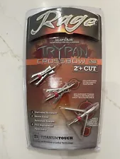 Rage R35200 Hypodermic Trypan Crossbow 2-Blade Broadhead 100 Grain