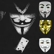 V for Vendetta Hacker Mask Project Zorgo Halloween Cosplay Party Costume Props