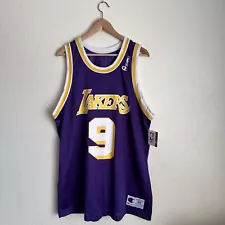 NWT Vintage 90s Champion Los Angeles Lakers Nick Van Exel Jersey Size 48 XL