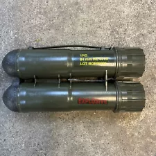 The Carl Gustaf 8.4 cm recoilless rifle Round Container 84mm HE 441B SN/301