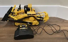 Caterpillar CAT 1998 Bulldozer Digger Wired Remote Works Great Matchbox Mattel