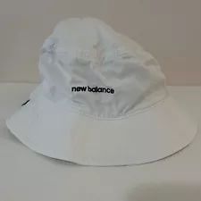 New Balance Adult Lifestyle Bucket Hat White Tennis Golf Hip Hop Run Preppy