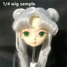 Sailor Moon Princess Serenity Wig Hair Fit for 1/4 BJD Doll Double Tail Cosplay