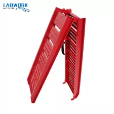 72"×11.6" For ATV/UTV Car Motorcycle Truck Mower Trailer Loading Ramp Folding US