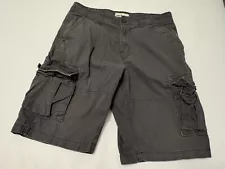 Urban pipeline cargo shorts mens 32 dark gray cotton (Sho1322Yy) 11” Inseam