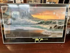 Roy Gonzalez Tabora Hawaii Afterglow Art Print Signed Autographed 33" X 20"