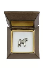 Shar Pei - Dog brooch in a gift box, elegant pin, lapel pin for Art-Dog brand ja