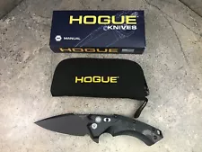 Hogue X5 3.5 Folding Knife CPM154 Spear Point Blade Black Finish 34579